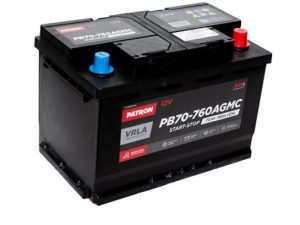 Аккумулятор PATRON AGM 12V 70AH 760A ETN 0(R+) L3 278x175x190mm B13 20,8kg