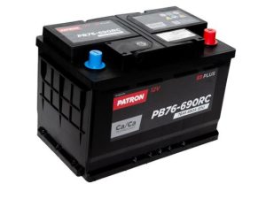Аккумулятор  PATRON  PLUS  12V  76AH  690A  ETN  0(R+)  L3  278x175x190mm  B13  17,7kg