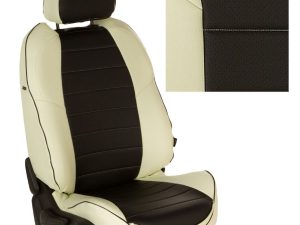 Купить авточехлы белые с черным в Минске Кижеватова Серова Корженевского Дзержинского Притыцкого